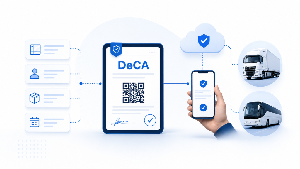 Qué es el DeCA: proceso de generación digital con datos estructurados, código QR y acceso desde móvil