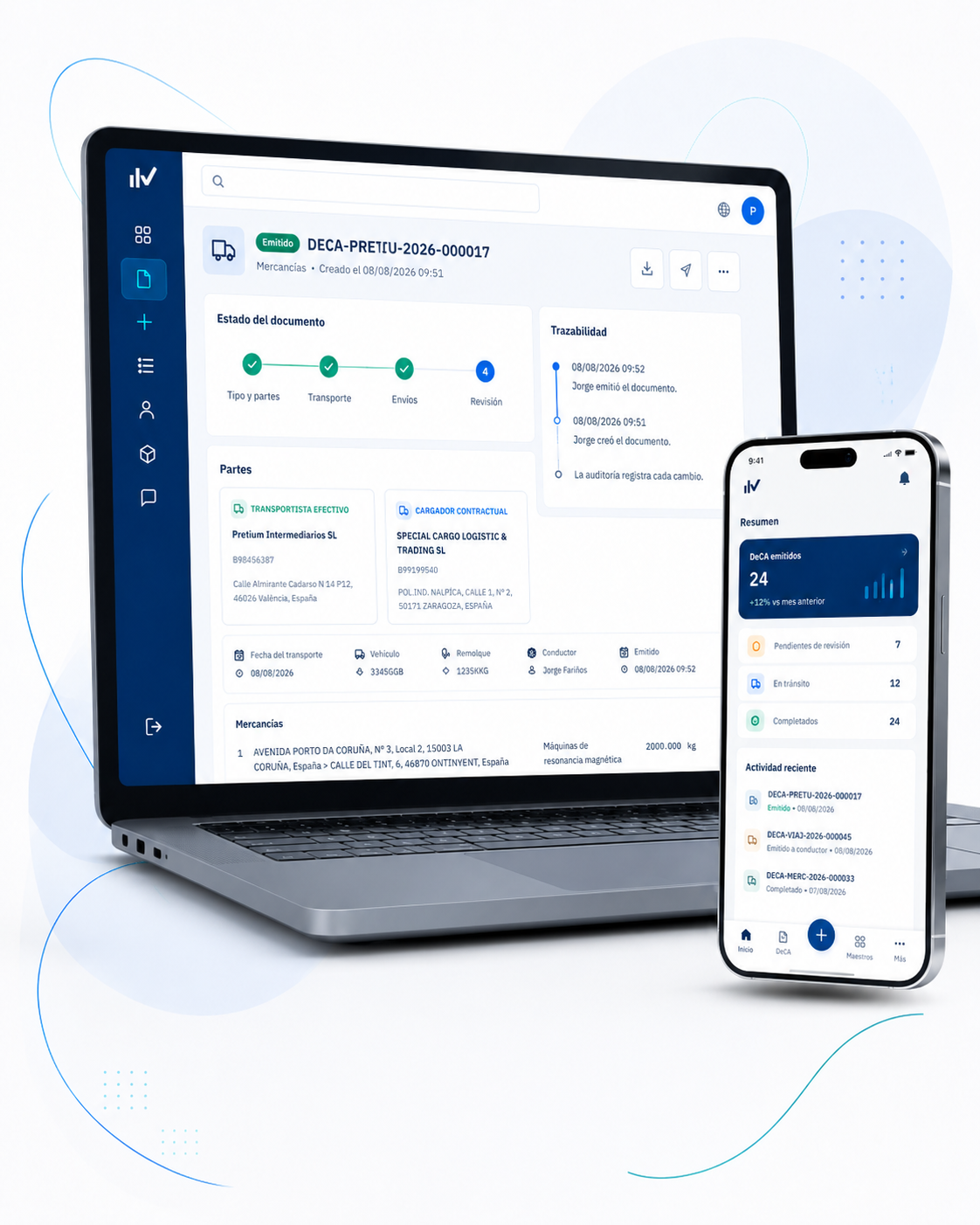 Plataforma DeCA Docarga para gestionar documentos desde ordenador y móvil